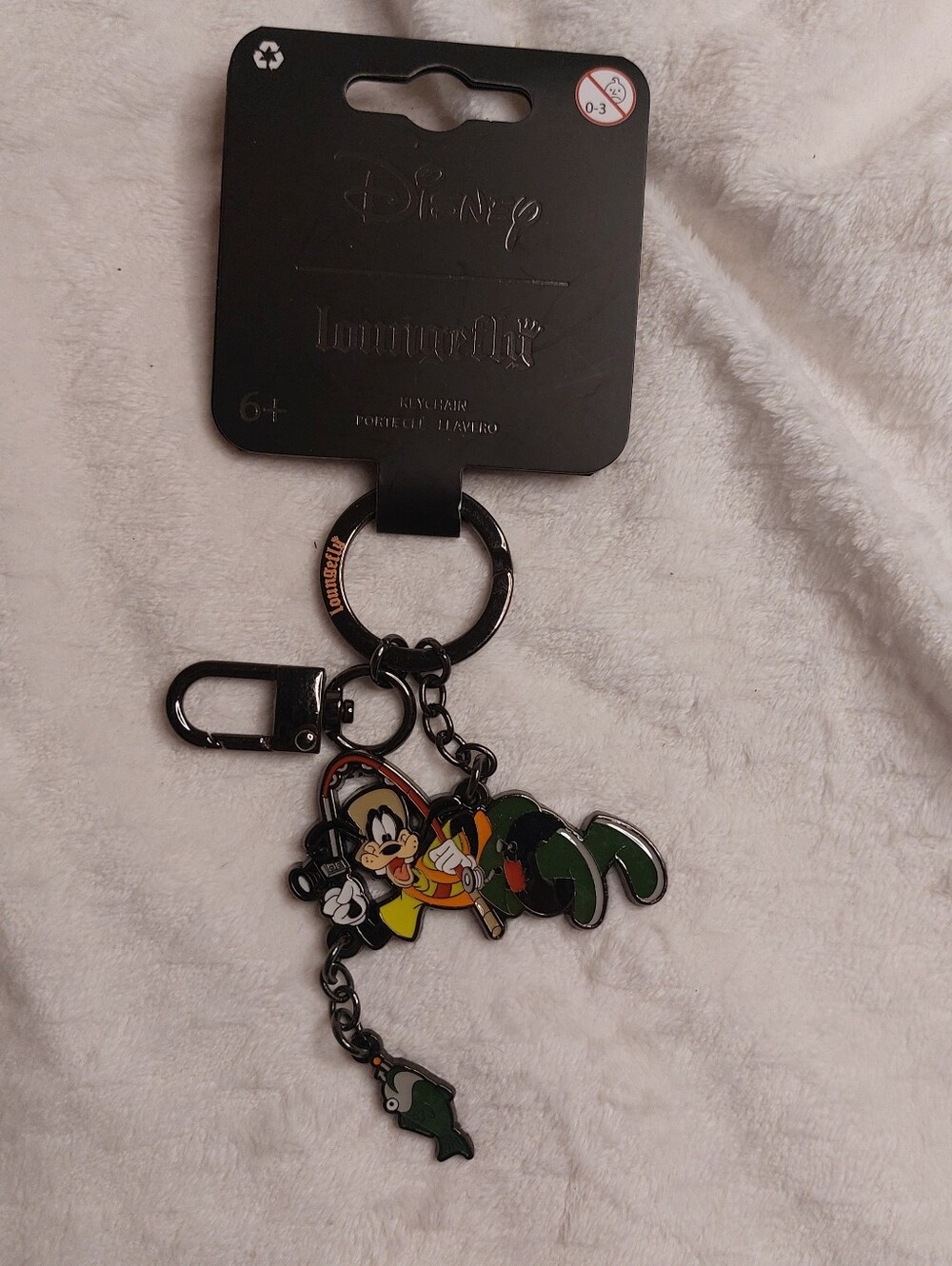 LOUNGEFLY DISNEY Goofy Fishing KEY CHAIN